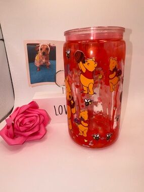 Disney Winnie the Pooh Red Travel Tumbler
